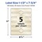 Avery Pearlized Ivory Wraparound Labels with Sure Feed Technology, Print-to-the-Edge, 1.5" x 7.75"